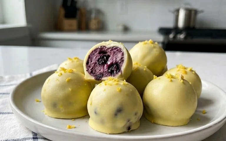 LEMON BLUEBERRY TRUFFLES 