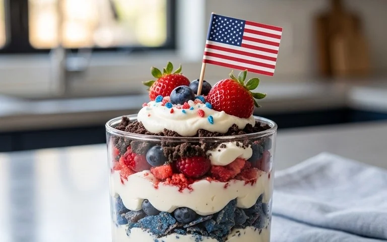 Red, White and Blue Dirt Cups