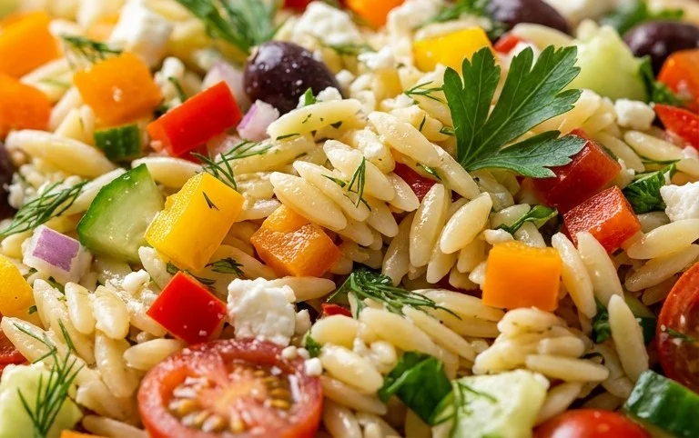 Rainbow Orzo Salad