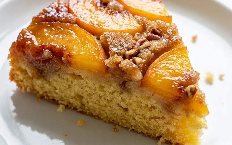Peach Upside-Down Cake Recipe