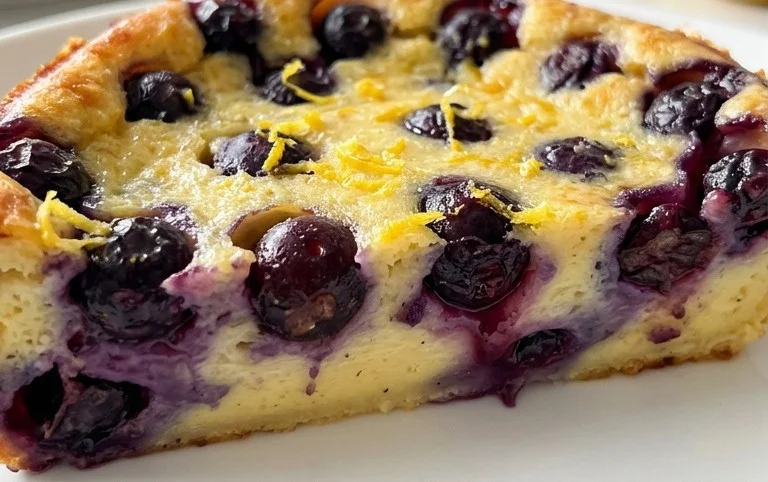 Lemon Blueberry Clafoutis
