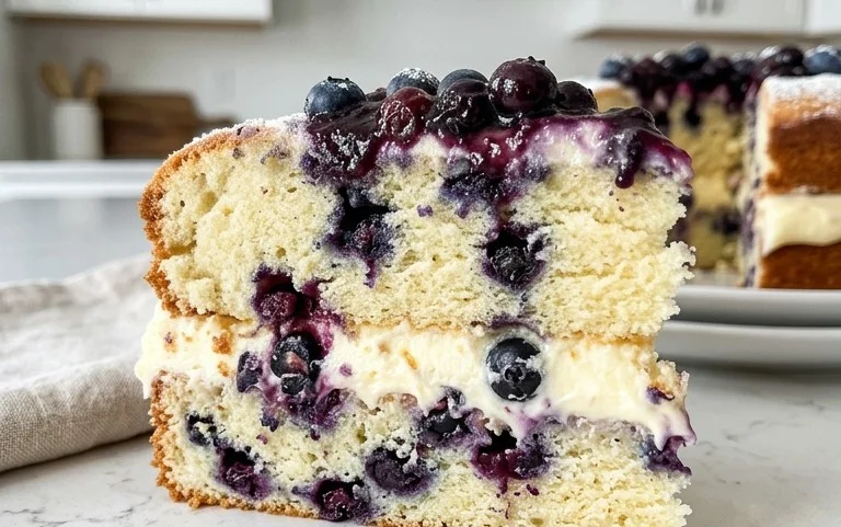 Nova Scotia Blueberry Cream Cake