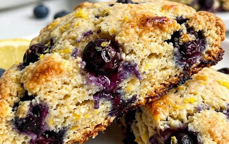 Almond Flour Lemon Blueberry Scones