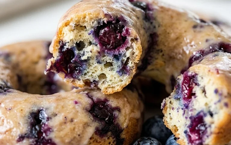Wild Blueberry Cake Donuts