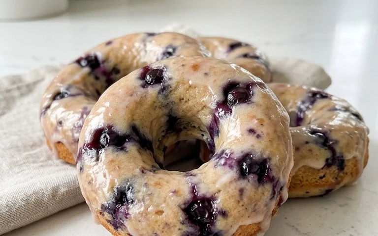 Wild Blueberry Cake Donuts