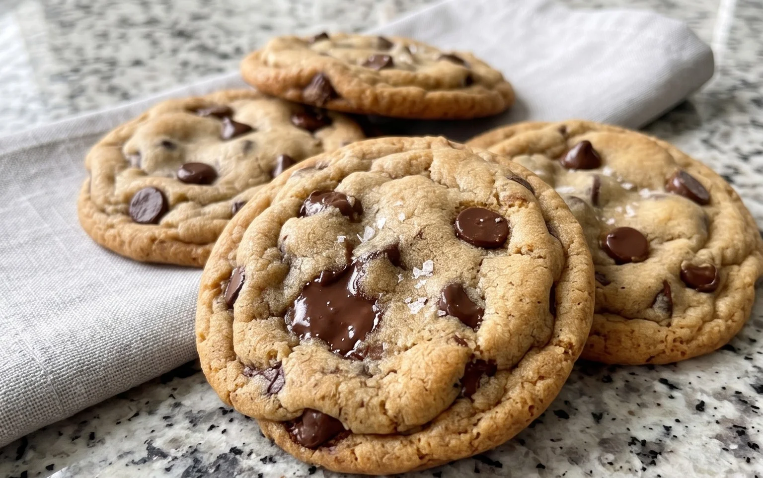 Crispy and Chewy Chocolate Chip Cookies