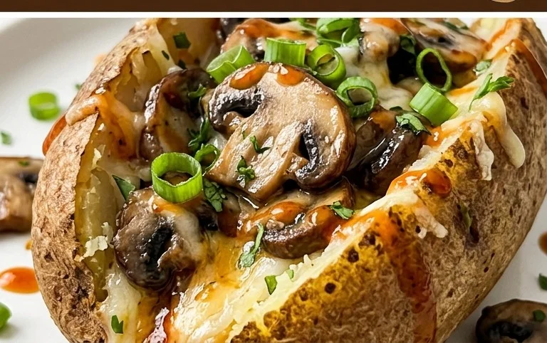The Ultimate Stuffed Baked Potatoes with Mushrooms