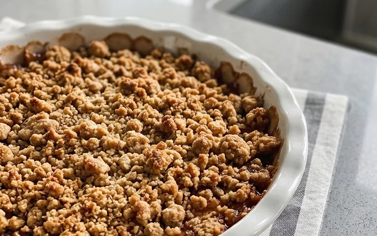 Healthy Breakfast Apple Crum extractble