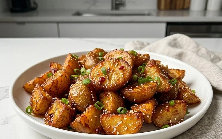 Crispy Honey Chilli Potatoes