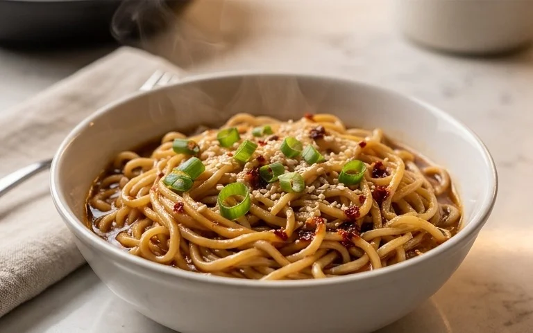 Easy Saucy Ramen Noodles