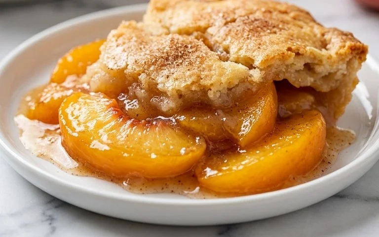 The Easiest Southern Peach Cobbler