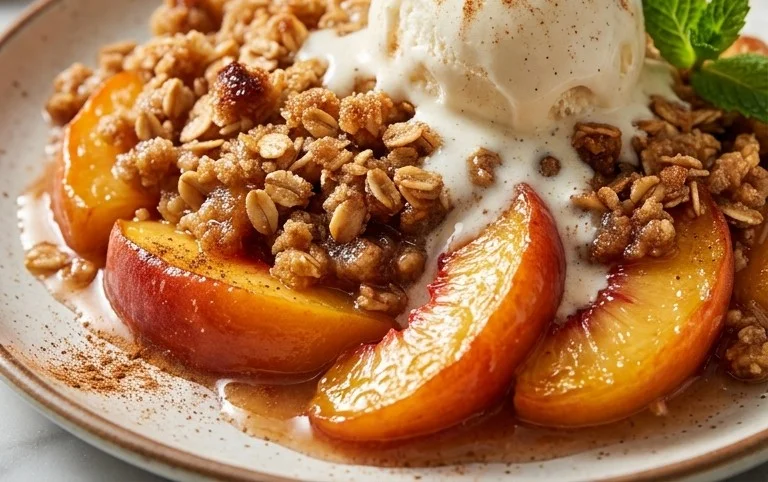 Fresh Peach Crisp Recipe