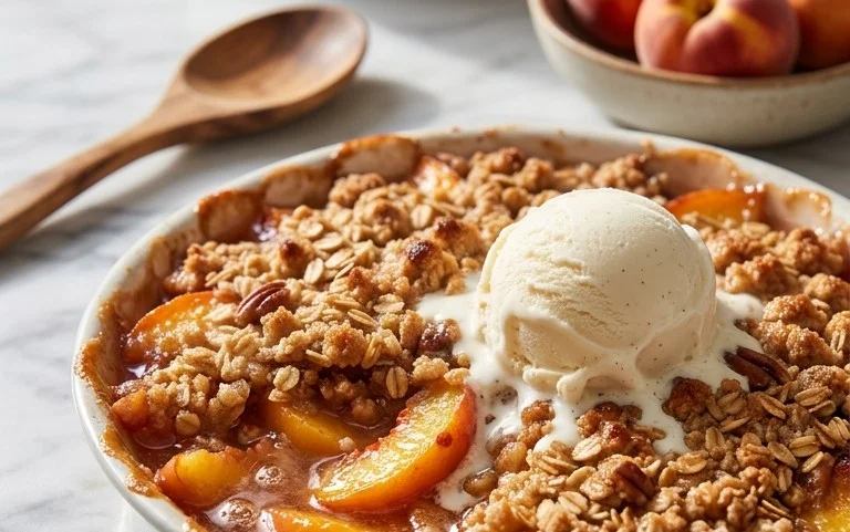 Fresh Peach Crisp Recipe