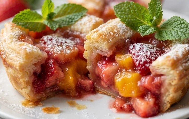 Strawberry Peach Pie Bites