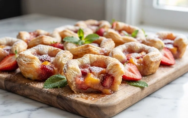 Strawberry Peach Pie Bites