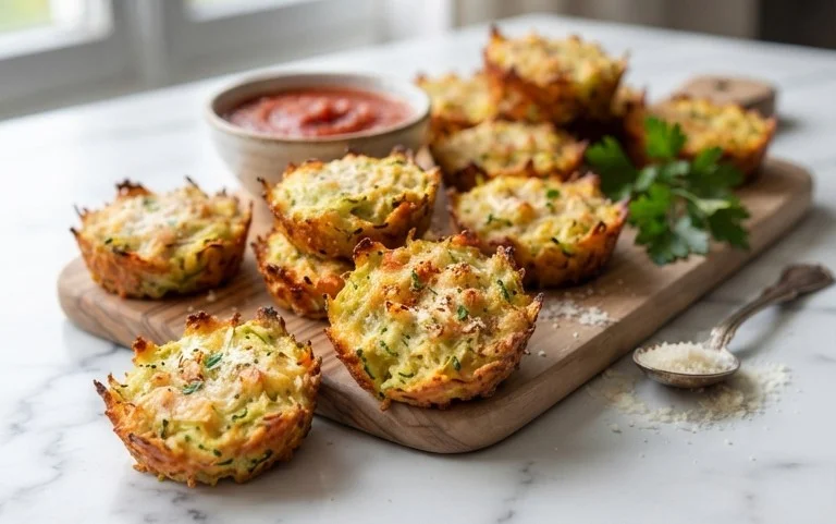 Zucchini Garlic Bites