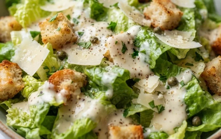 Caesar Salad Dressing (Classic, Creamy & 5 Minutes) 🥗