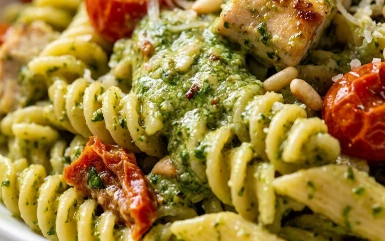 Creamy Chicken Pesto Pasta