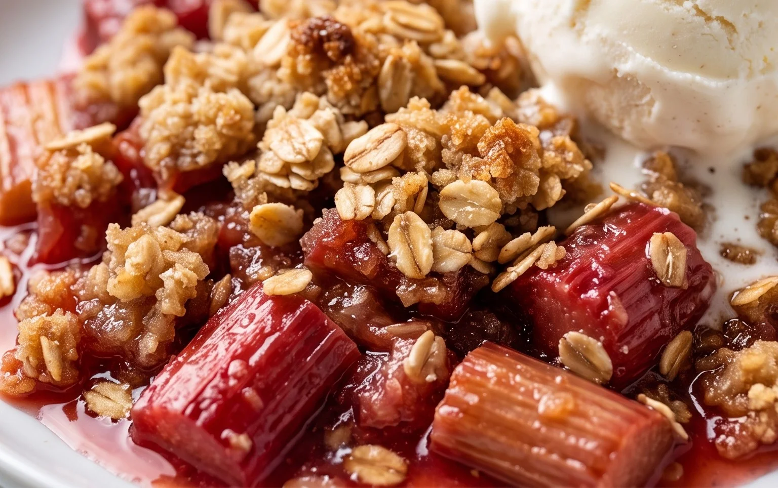 Easy Rhubarb Crisp