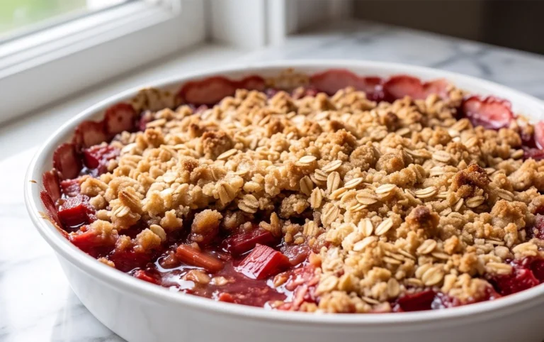 Easy Rhubarb Crisp
