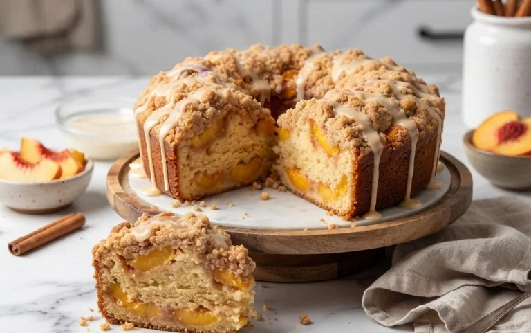 Peach Cobbler Pound Cake