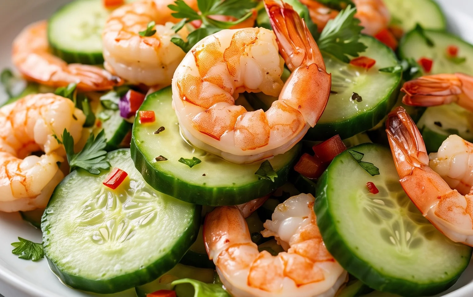 Cucumber Shrimp Salad