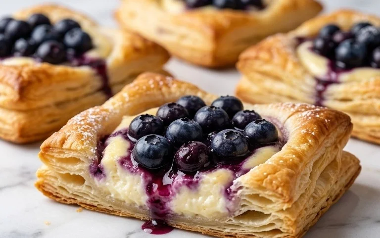 Blueberry Cream Cheese Puff Pastry