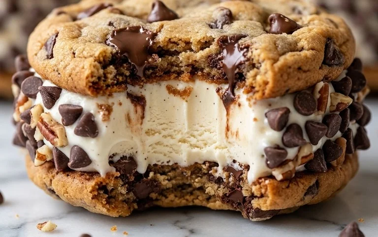 Cookie Ice Cream Sandwiches (Like a Chipwich!)