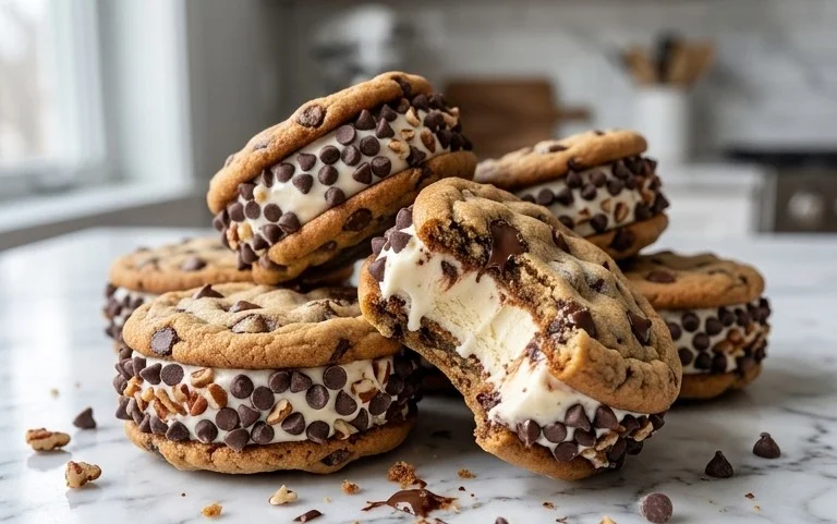 Cookie Ice Cream Sandwiches (Like a Chipwich!)