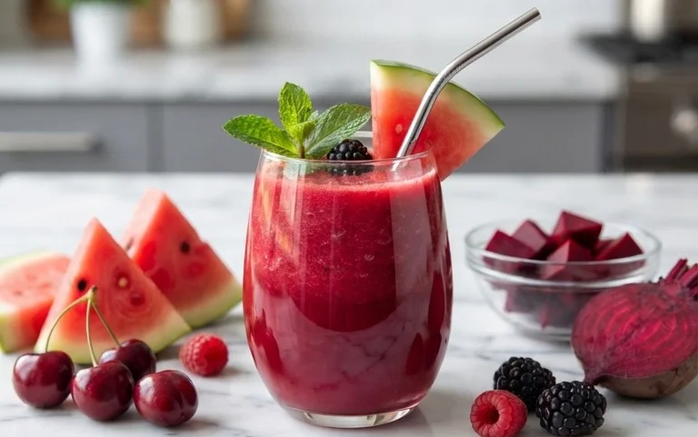 Watermelon Cherry Berry Beet Juice