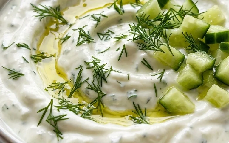 Cucumber Dip with Sour Cream and Dill