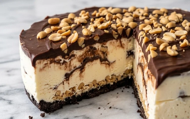 Buster Bar Ice Cream Cake