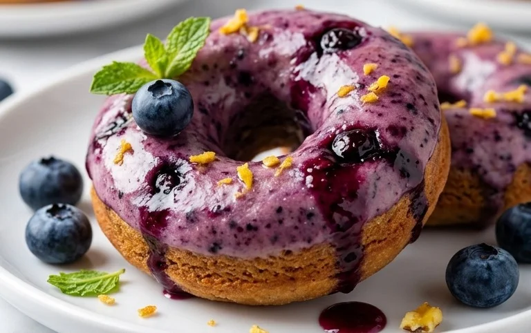 Blueberry Cake Donuts