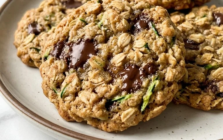 Healthy Zucchini Oatmeal Cookies