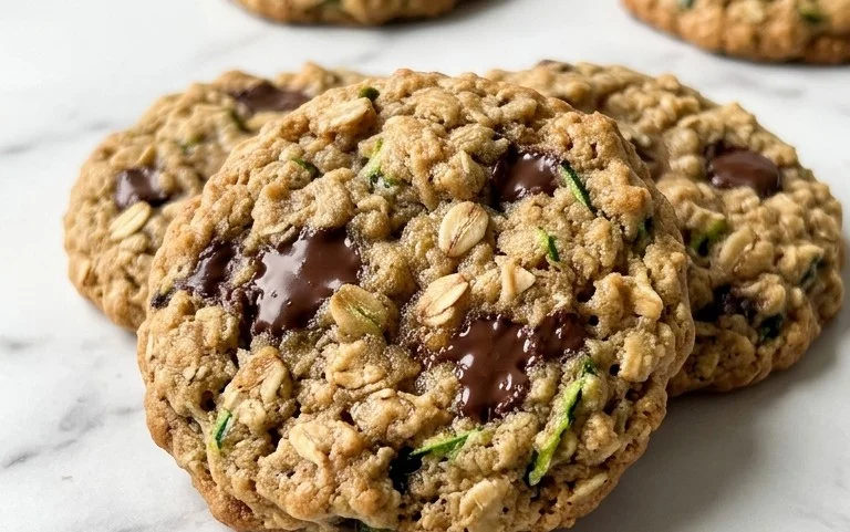 Healthy Zucchini Oatmeal Cookies