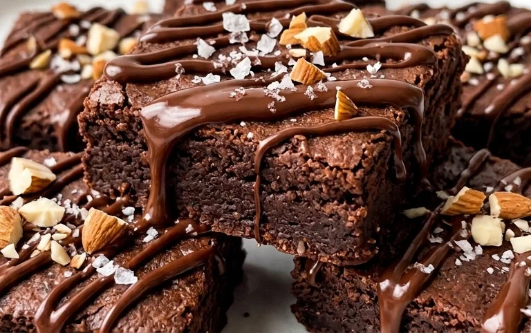 Flourless Chickpea Brownies (Vegan & Gluten Free)
