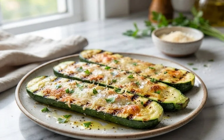 Grilled Zucchini with Parmesan