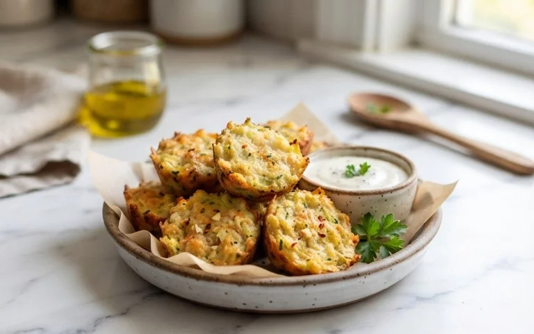 Zucchini Garlic Bites