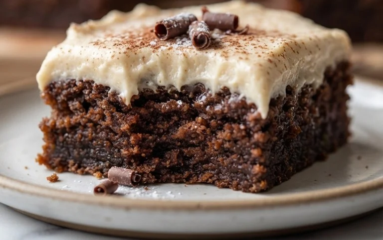Zucchini Brownies with 1 minute Frosting!