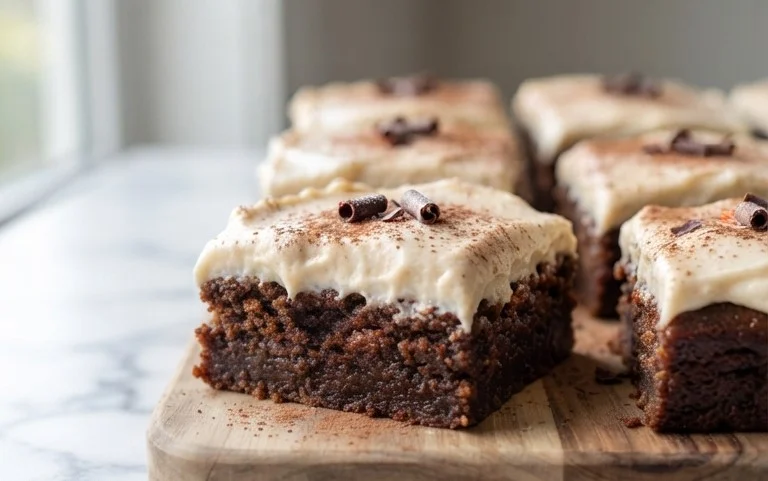 Zucchini Brownies with 1 minute Frosting!