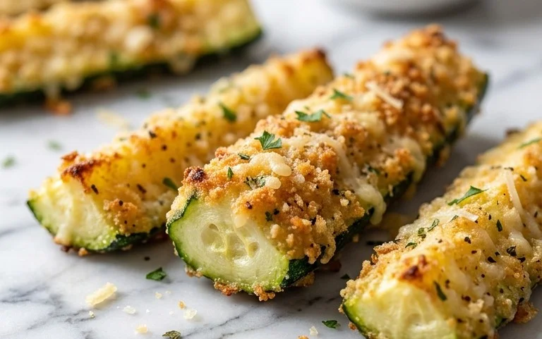 Parmesan Crusted Zucchini Sticks