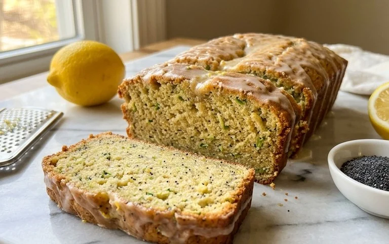 Easy Lemon Poppy Seed Zucchini Bread