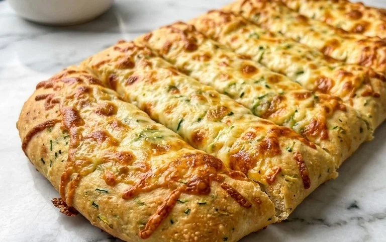 Cheesy Zucchini Breadsticks
