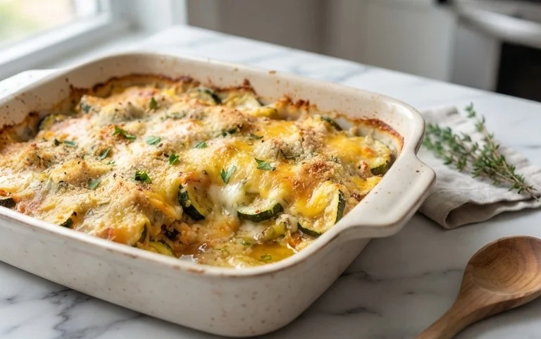 Cheesy Baked Zucchini Casserole