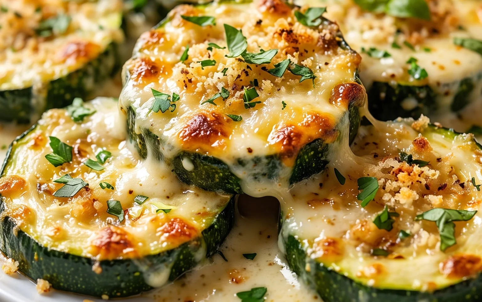 Creamy Parmesan Zucchini