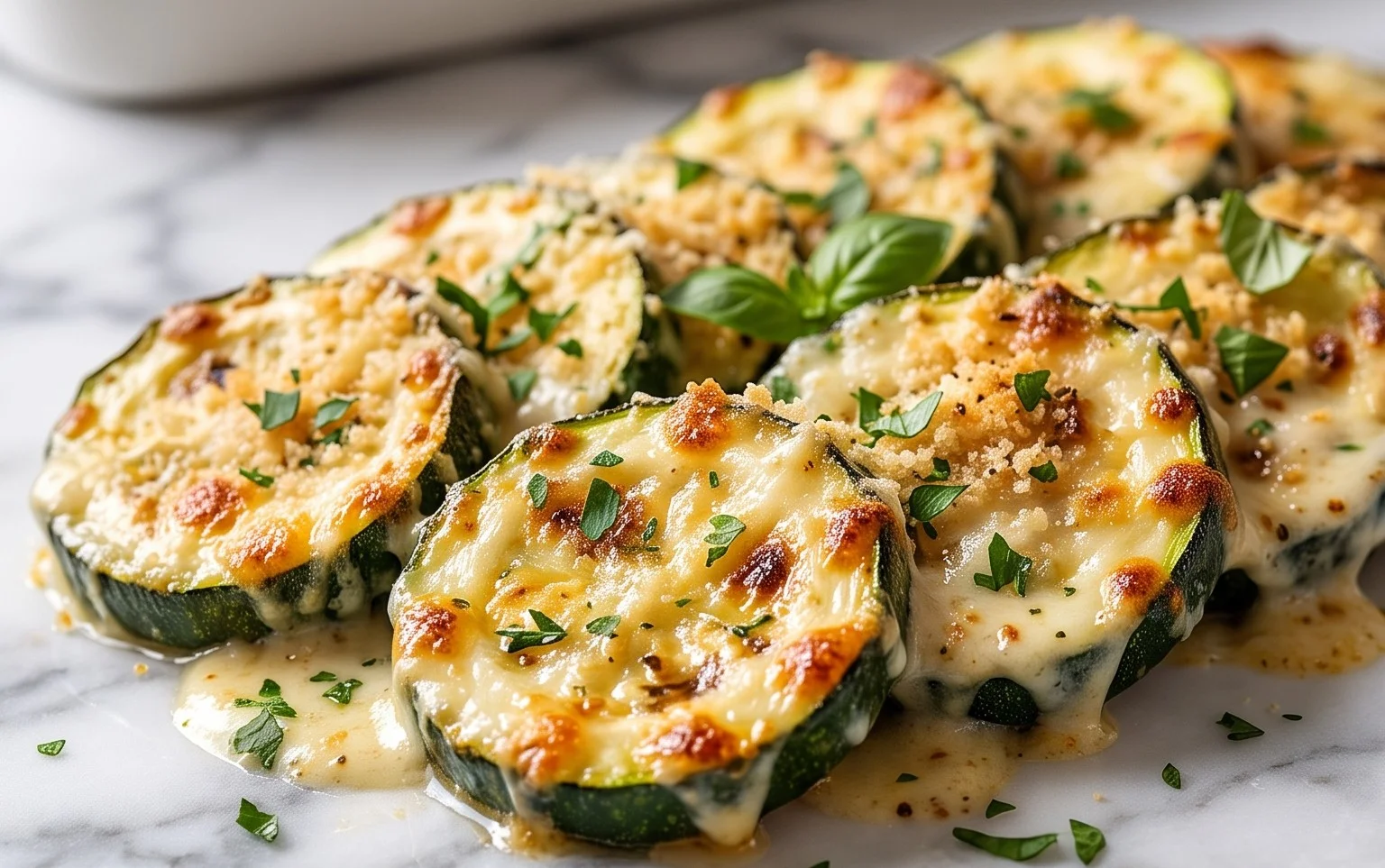 Creamy Parmesan Zucchini