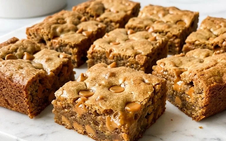 Chewy Butterscotch Zucchini Blondies